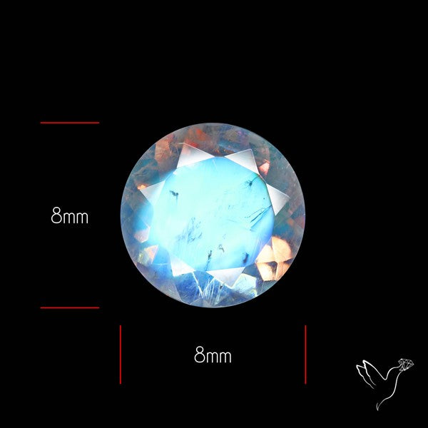 Faceted Indian Rainbow Moonstone