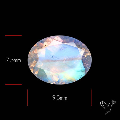 Faceted Indian Rainbow Moonstone