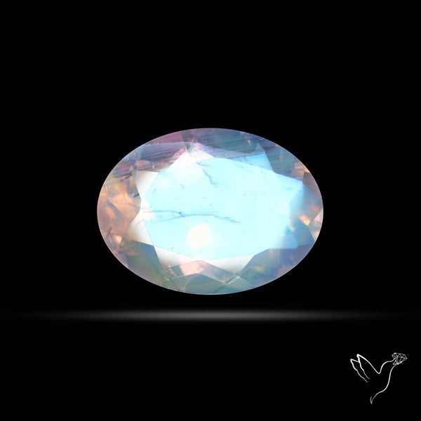 Faceted Indian Rainbow Moonstone