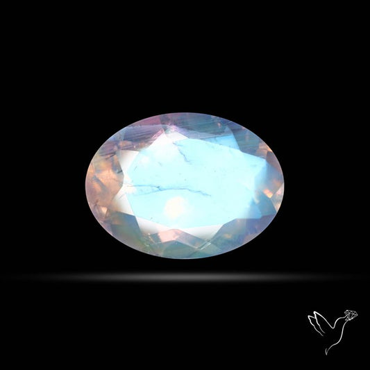 Faceted Indian Rainbow Moonstone
