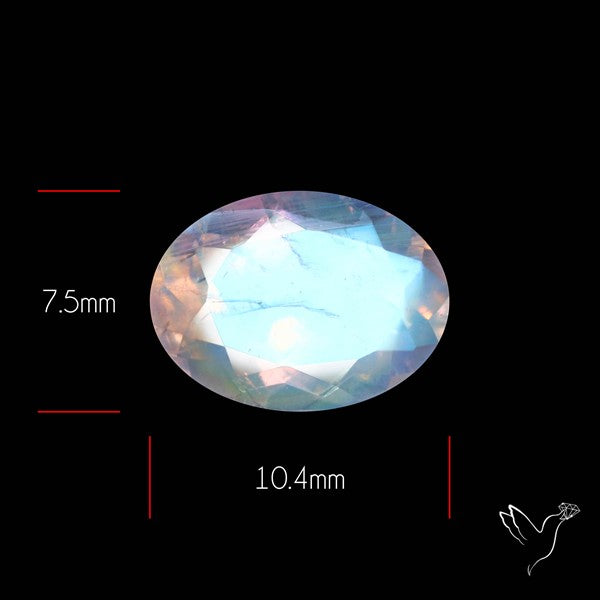 Faceted Indian Rainbow Moonstone