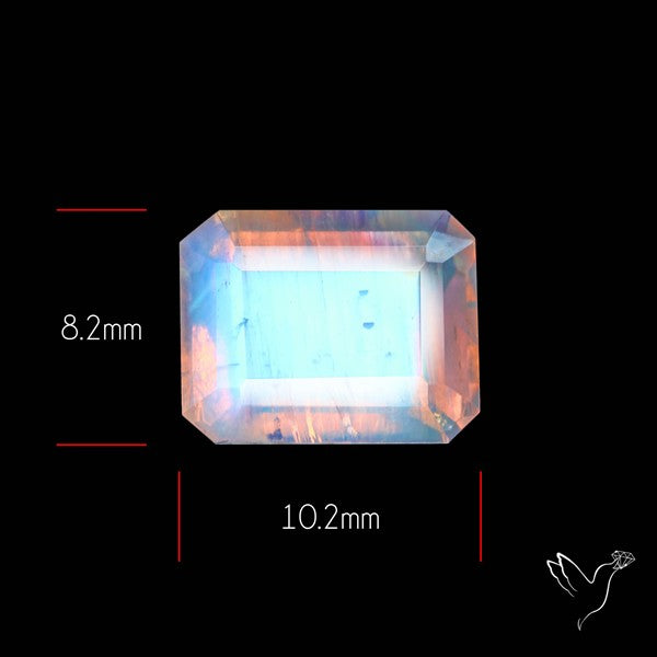 Faceted Indian Rainbow Moonstone