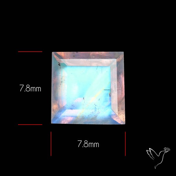 Faceted Indian Rainbow Moonstone