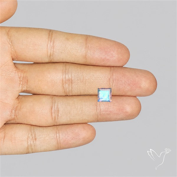 Faceted Indian Rainbow Moonstone