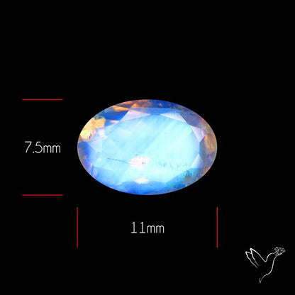 Faceted Indian Rainbow Moonstone