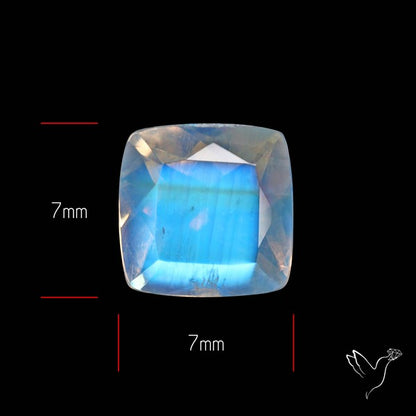 Faceted Indian Rainbow Moonstone