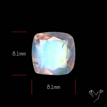 Faceted Indian Rainbow Moonstone