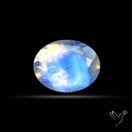 Faceted Indian Rainbow Moonstone