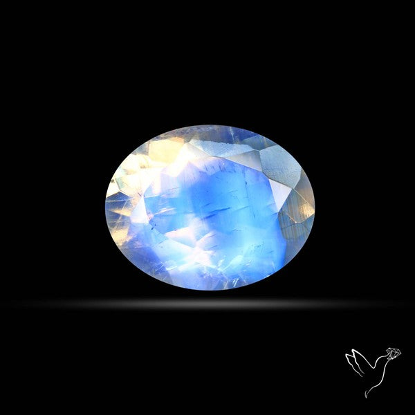 Faceted Indian Rainbow Moonstone
