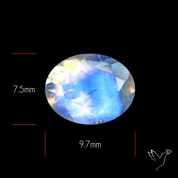 Faceted Indian Rainbow Moonstone