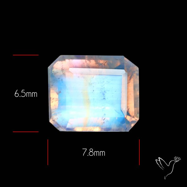 Faceted Indian Rainbow Moonstone
