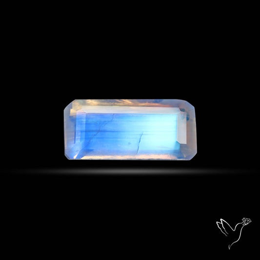 Faceted Indian Rainbow Moonstone