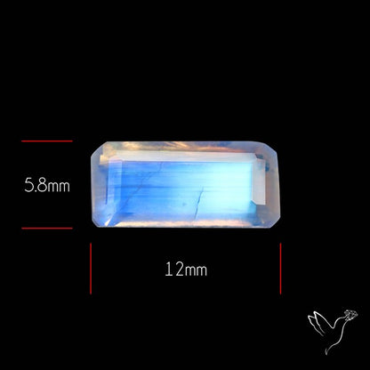 Faceted Indian Rainbow Moonstone