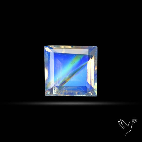 Faceted Indian Rainbow Moonstone