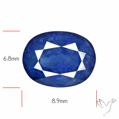 Blue Sapphire Faceted High Grade Fine Gemstone
