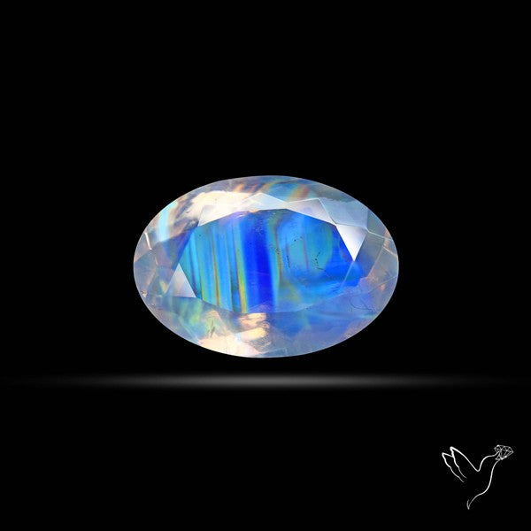 Faceted Indian Rainbow Moonstone