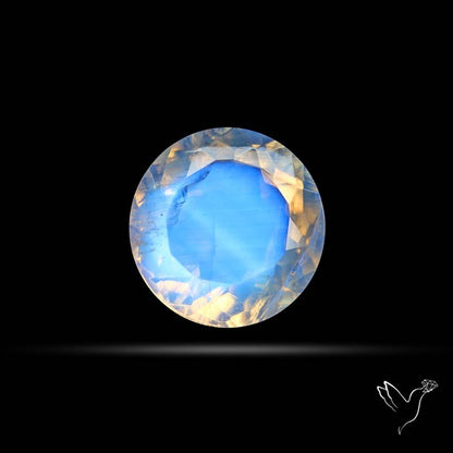 Faceted Indian Rainbow Moonstone