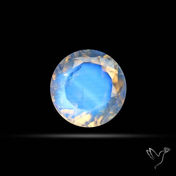 Faceted Indian Rainbow Moonstone