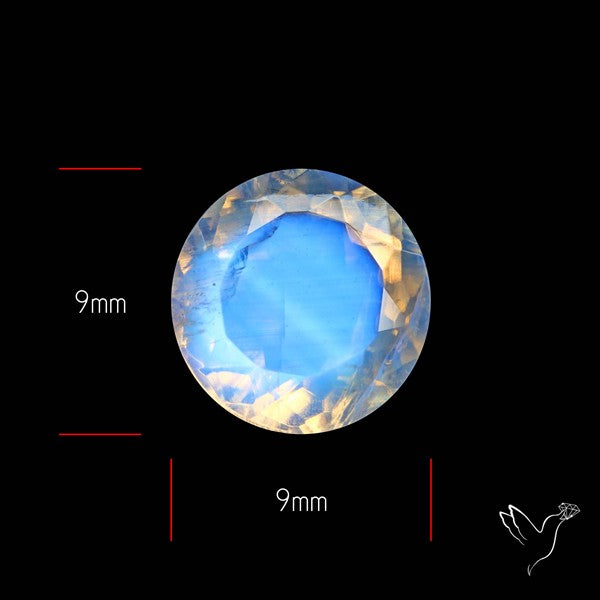 Faceted Indian Rainbow Moonstone