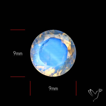 Faceted Indian Rainbow Moonstone