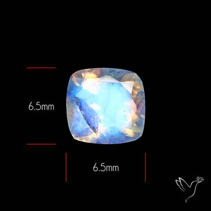 Faceted Indian Rainbow Moonstone