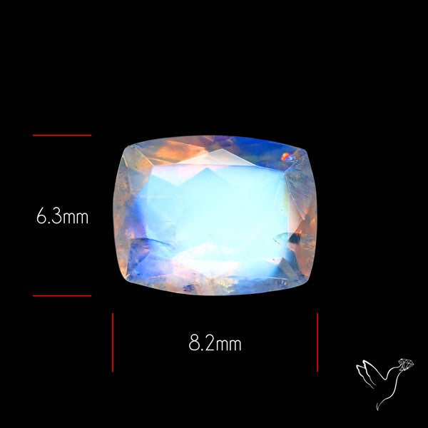 Faceted Indian Rainbow Moonstone