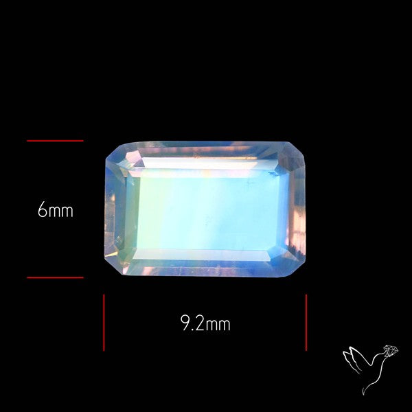 Faceted Indian Rainbow Moonstone