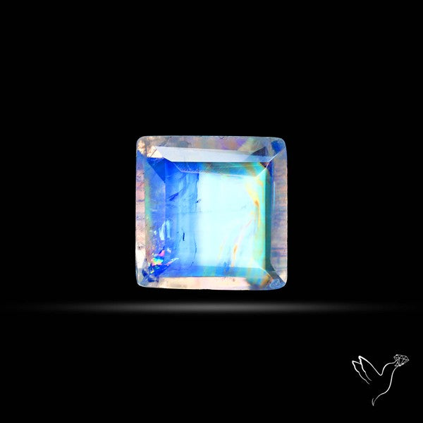 Faceted Indian Rainbow Moonstone