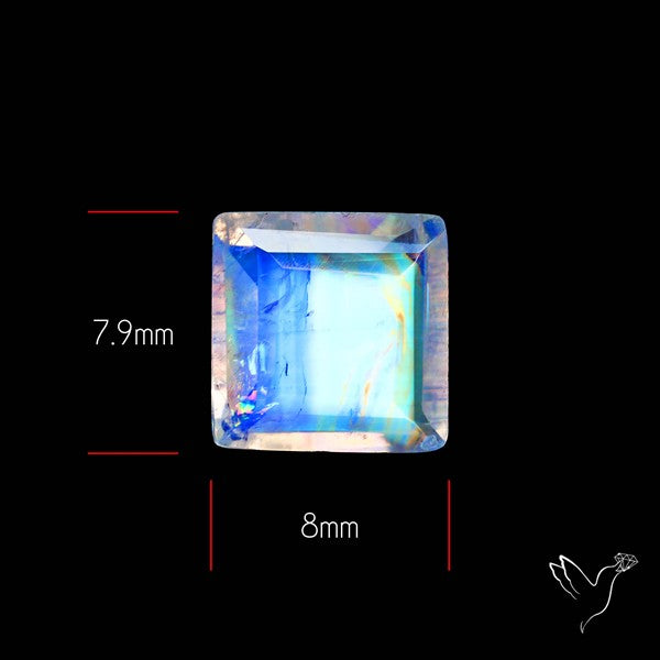 Faceted Indian Rainbow Moonstone