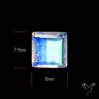 Faceted Indian Rainbow Moonstone