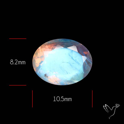 Faceted Indian Rainbow Moonstone