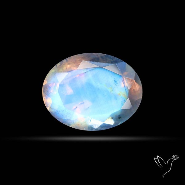 Faceted Indian Rainbow Moonstone