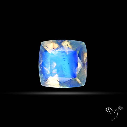 Faceted Indian Rainbow Moonstone