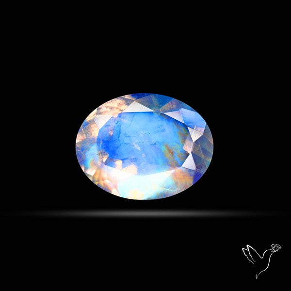Faceted Indian Rainbow Moonstone