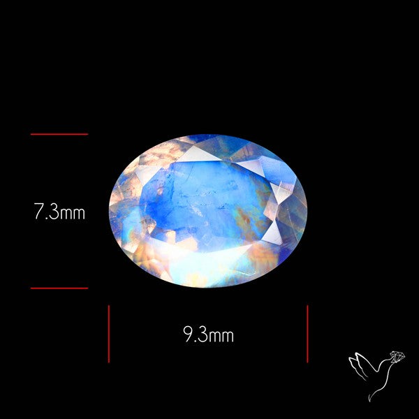 Faceted Indian Rainbow Moonstone