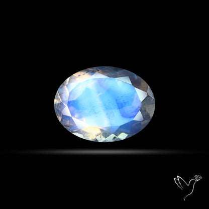 Faceted Indian Rainbow Moonstone
