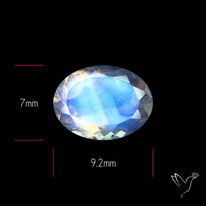 Faceted Indian Rainbow Moonstone