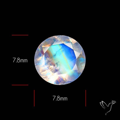 Faceted Indian Rainbow Moonstone