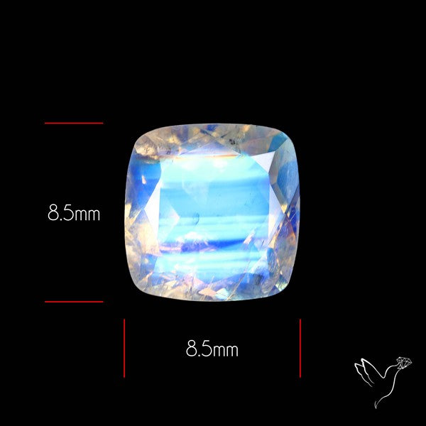 Faceted Indian Rainbow Moonstone