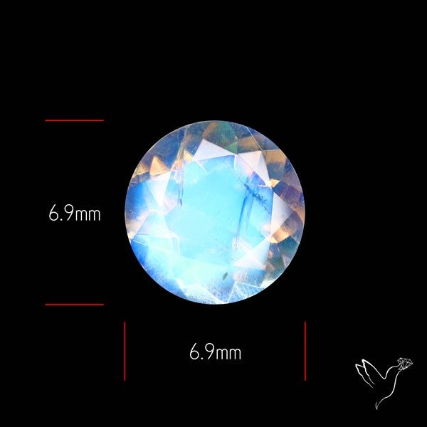 Faceted Indian Rainbow Moonstone
