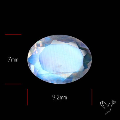 Faceted Indian Rainbow Moonstone