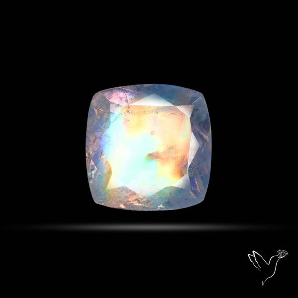 Faceted Indian Rainbow Moonstone