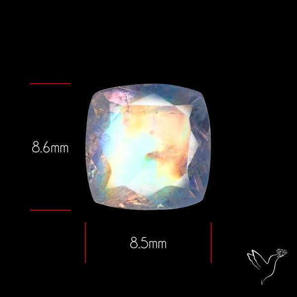 Faceted Indian Rainbow Moonstone