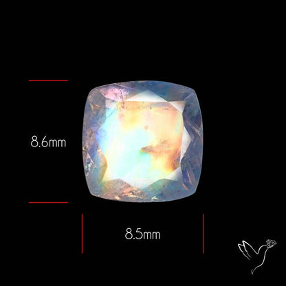 Faceted Indian Rainbow Moonstone