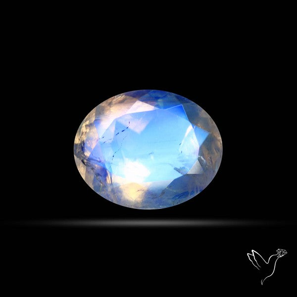 Faceted Indian Rainbow Moonstone