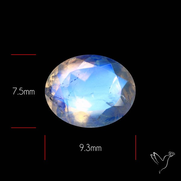 Faceted Indian Rainbow Moonstone