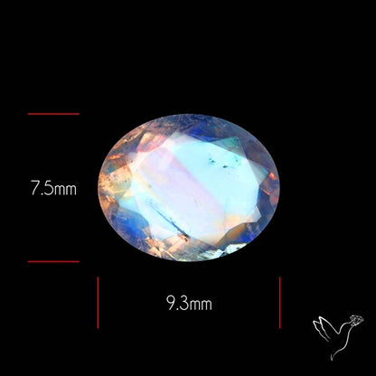 Faceted Indian Rainbow Moonstone