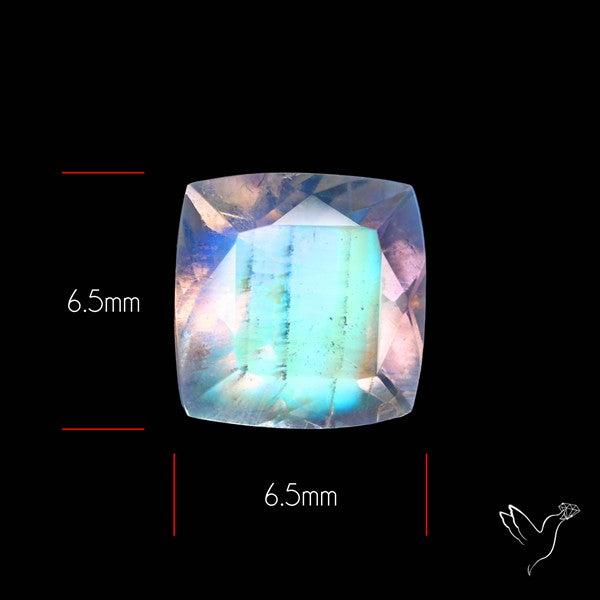 Faceted Indian Rainbow Moonstone