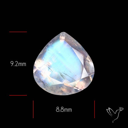 Faceted Indian Rainbow Moonstone