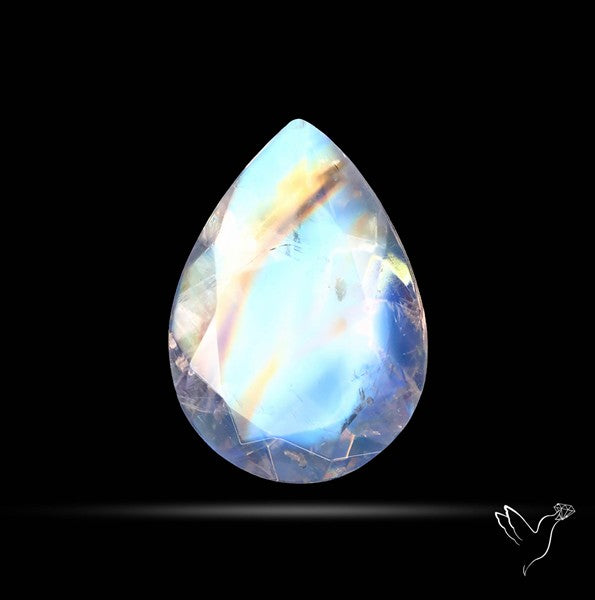 Faceted Indian Rainbow Moonstone